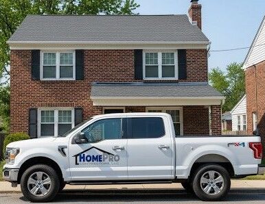 HomePro Contractors service truck in Prince Frederick, Maryland