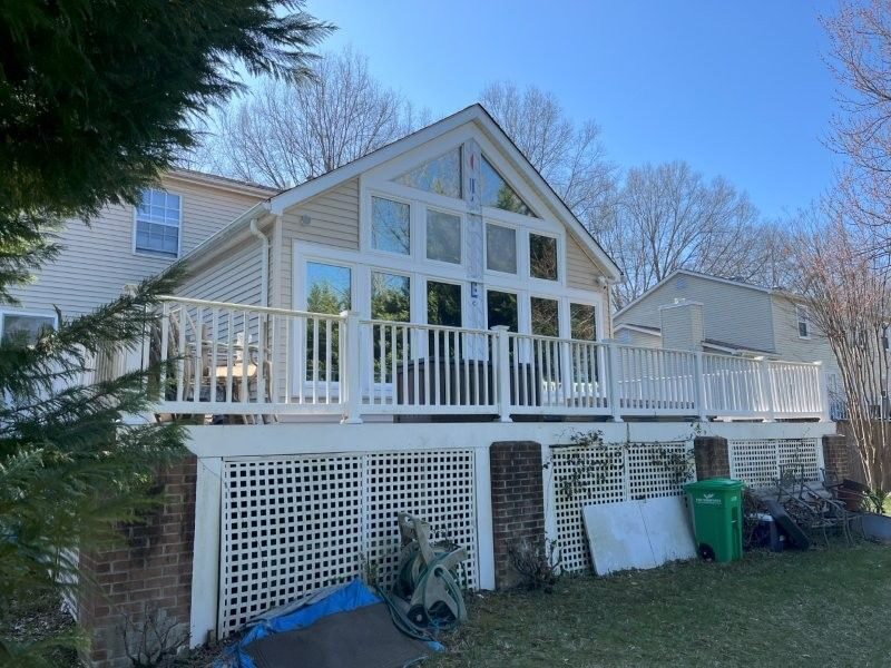 Home with new deck