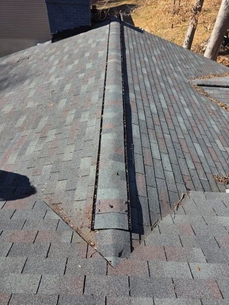 New shingle ridge line