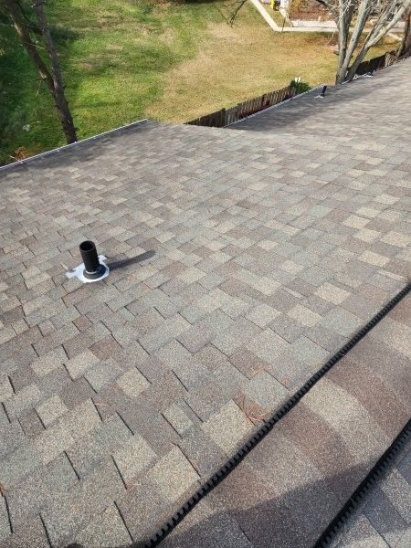 Roof vent checked during maintenance