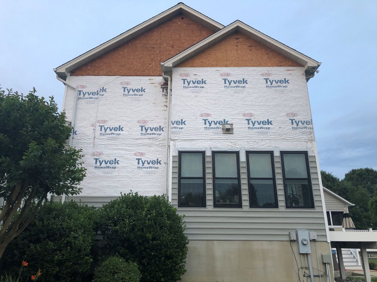 Siding installation over house wrap
